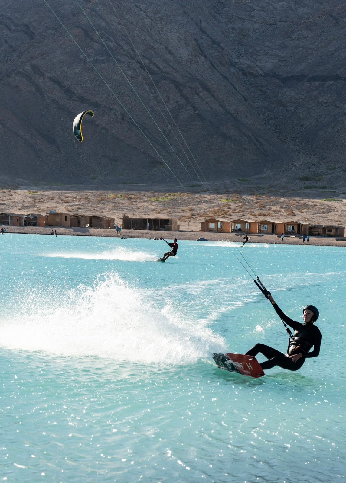 Kitesurfers at the Blue Lagoon, Dahab
